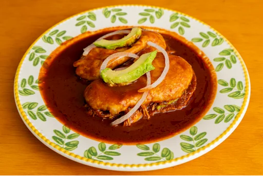 Chanclas poblanas tradicionales de Taquería El Pipirín